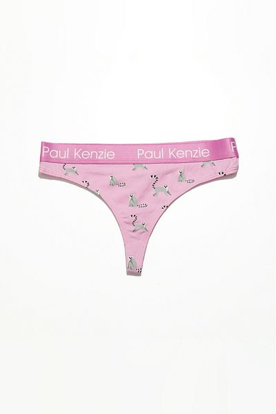 Paul Kenzie Patterned Women's String Panties – Eco Characters – Lemur