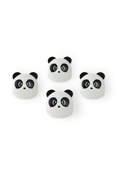 Gondol Fani 4-piece Bag Clips - 4x5 cm, White / Black