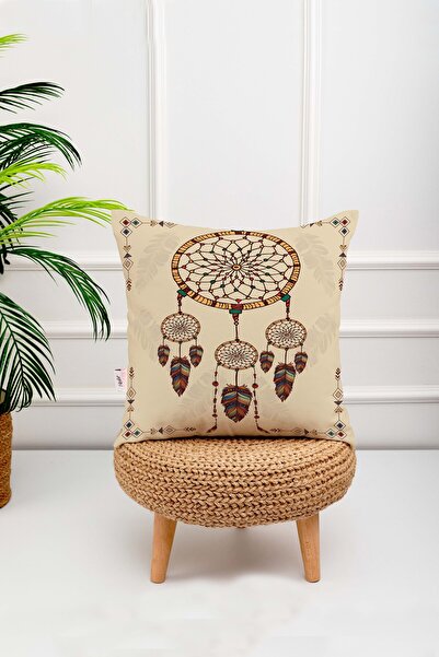menesahome Husă de pernă cu imprimeu digital cu modele etnice colorate Dream ...