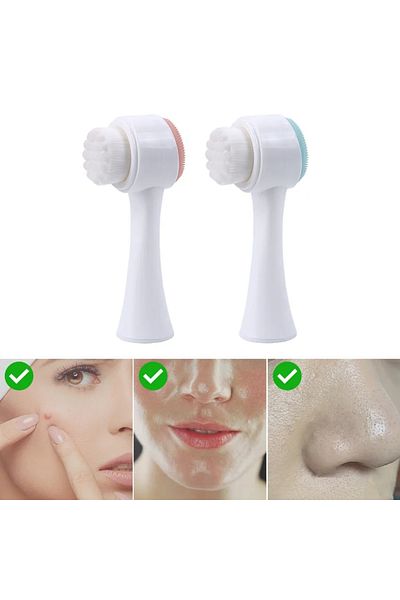 Beauty Box Double Sided Makeup Facial Peeling Brush - Cleaning