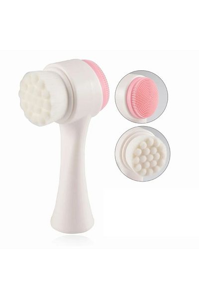 Beauty Box Double Sided Makeup Facial Peeling Brush - Cleaning