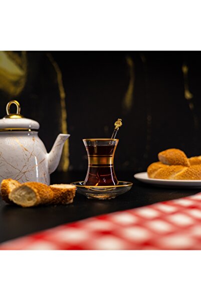 DECOSTYLE Mat Gold Eleven Tea set 12 pieces