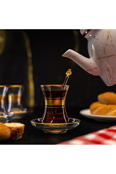 DECOSTYLE Mat Gold Eleven Tea set 12 pieces