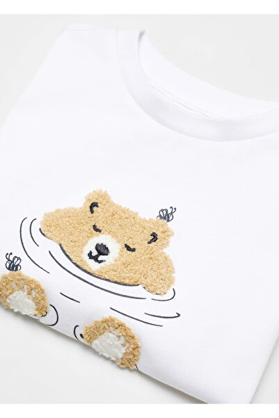 MANGO Kids Τύπωμα μακρυμάνικο μπλουζάκι