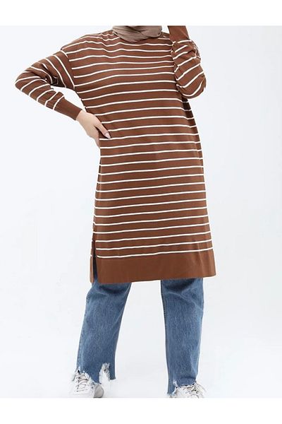 modasusev Striped knitwear tunic