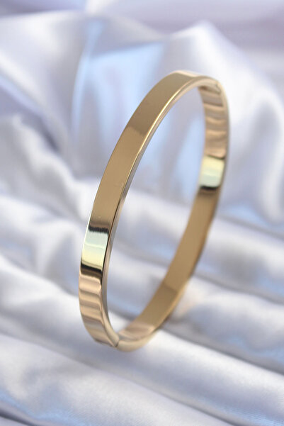 Clariss 316L Steel Gold Color Thick Ajda Model Women's Handcuffs - Bj-Bb5592