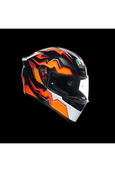 AGV K1 S Kripton Siyah Turuncu Kapalı Kask