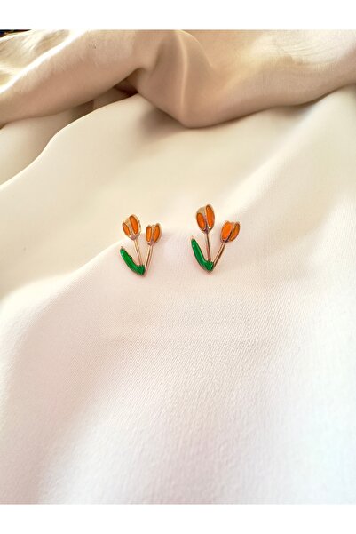 Atelier Çağla Renkli Lale Küpe
