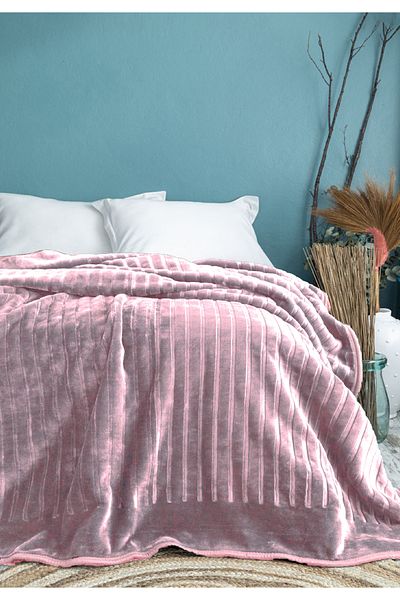Apricitas HOME Pătură Premium Dublă 200x220 Blush Roz Deschis