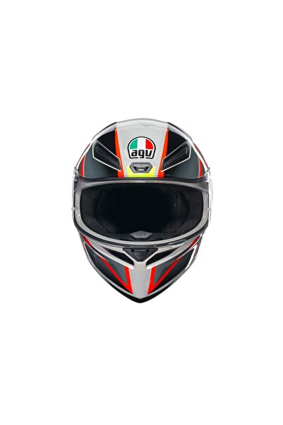 AGV K1 S Blipper Grey Red Kapalı Kask