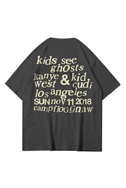 FECCY Tricou Unisex Oversize Ksg Kids - See Ghosts Antracit