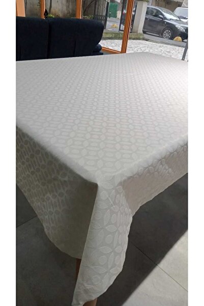DÜŞLER EV TEKSTİLİ White Satin Tablecloth