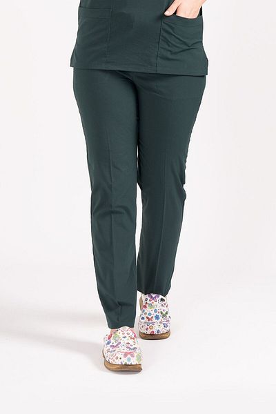 Class Üniforma Single Bottom Hunter Green Lycra Asistentă și Doctor Pantaloni Scrubs Pantaloni Medical Jersey