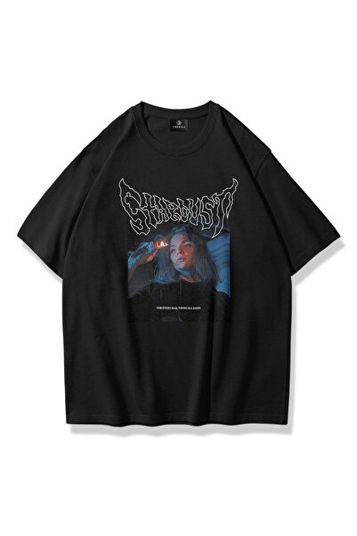 FECCY Tricou Oversize Unisex Stardust Negru