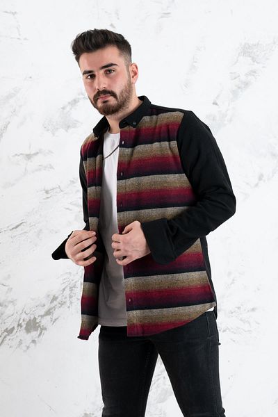 ADVANTE Cămașă de lumberjack pentru bărbați cu model Slimfit
