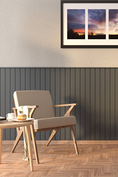 Buradadavar Hobi Ahşap Boyalı Ihlamur Yeşili Dekoratif Duvar Paneli 54 X 105 Cm