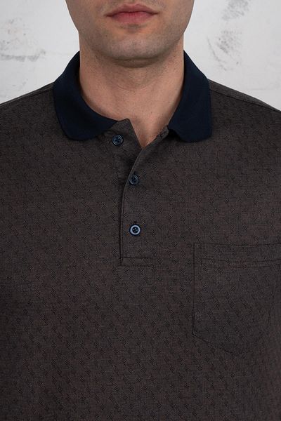 AKÇAYLAR Ανδρικό μπλουζάκι Polo Collar Pocket Classic Cut Pattern