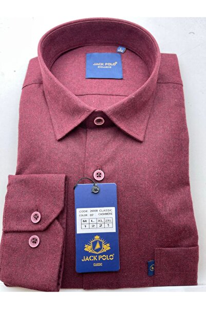Jack Polo Erkek Tek Cep Kışlık Kaşmir Gömlek
