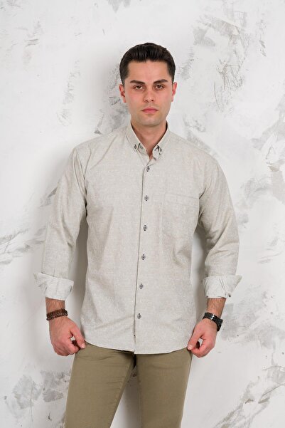 BİCAN Bican Класичний крій з кишенями, шарфом і довгими рукавами з бавовняної...