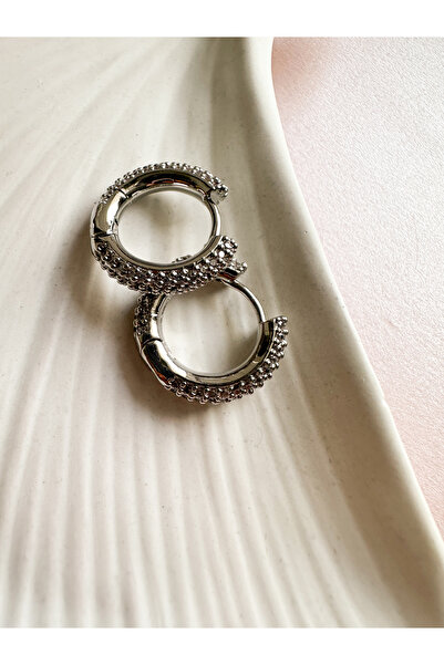 Solarita Jewelry Blair Zirkon Taşlı Küçük Boy Halka Küpe