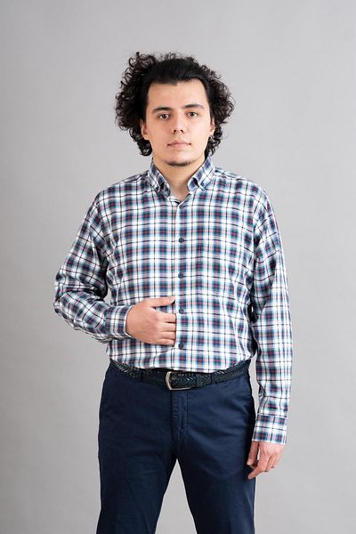 AKÇAYLAR Ανδρικό πουκάμισο Casual Cut Seasonal με τσέπη Mugi