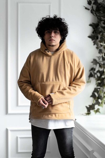 AKÇAYLAR Ανδρικό φούτερ με κουκούλα Oversize Fleece