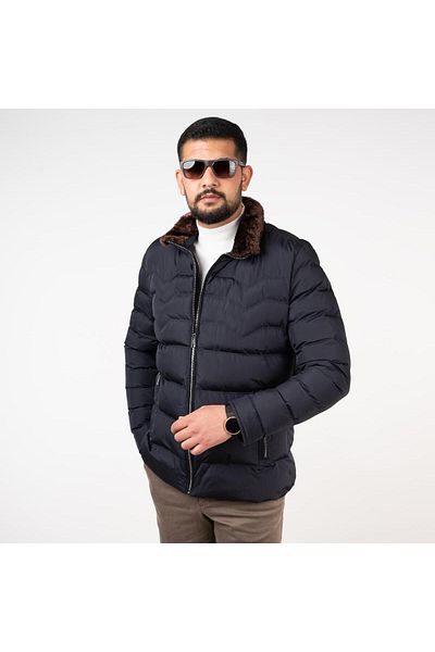 AKÇAYLAR Ανδρικό παλτό Montesori Slimfit Quilted