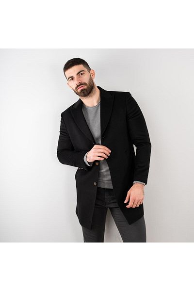 AKÇAYLAR Ανδρικό παλτό με κασμίρ Sir Regular Fit