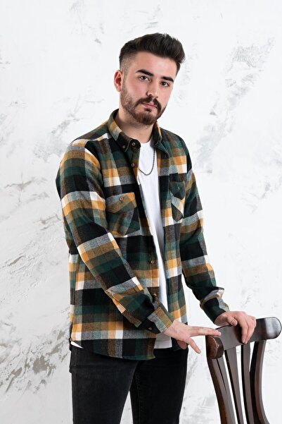 ADVANTE Сlimfit Подвійна кишеня Лісоруб Сорочка