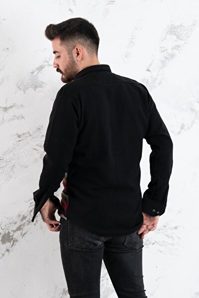 ADVANTE Слімфіт чоловіча сорочка з візерунком у вигляді деревини