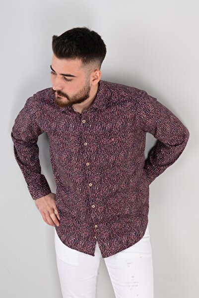 AKÇAYLAR Чоловіча сорочка з візерунком Slimfit