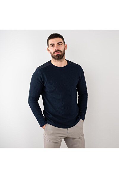 AKÇAYLAR Чоловічий світло-синій світшот з еластаном