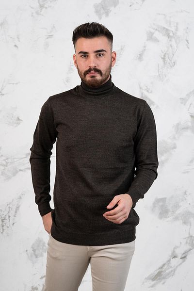 AKÇAYLAR Мъжки пуловер с поло яка Slim Fit