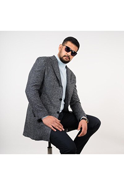 AKÇAYLAR Sir Kaşe Regular Fit Erkek Kaban