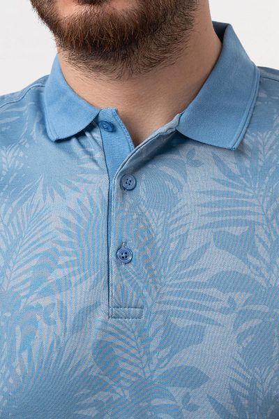 AKÇAYLAR Ανδρικό μπλουζάκι Polo Neck Slimfit με σχέδιο