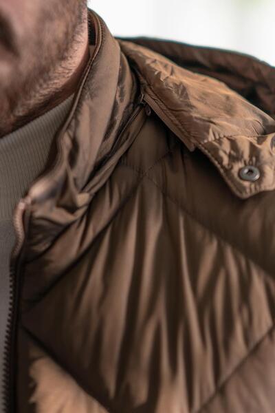 Ecer Капюшон Regular Fit Чоловічий товстий пуховик