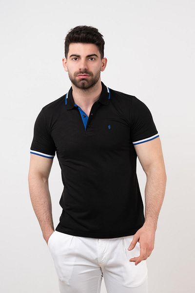 San&Fa Ανδρικό μπλουζάκι Polo Neck Slimfit