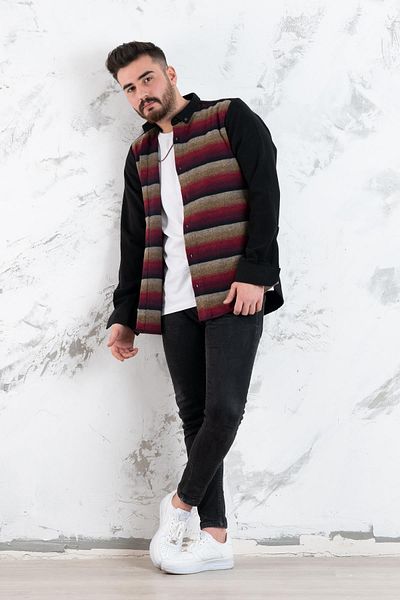 ADVANTE Cămașă de lumberjack pentru bărbați cu model Slimfit