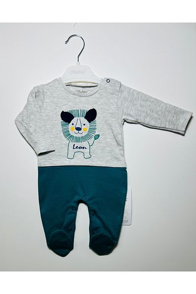 Kidstrend Baby Boy 0-6 Months Bebitof Lion Jumpsuit 100% Cotton