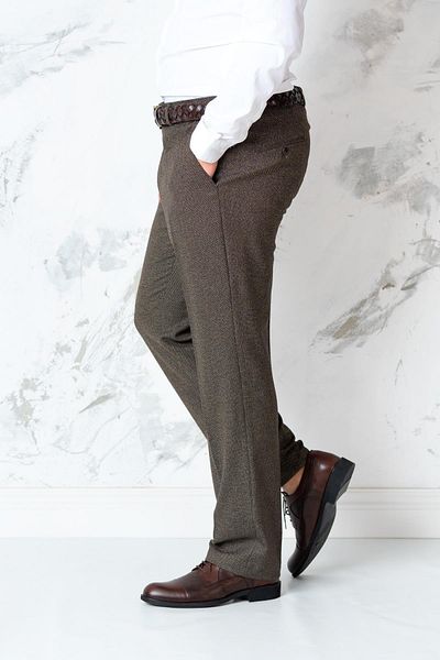 AKÇAYLAR Ανδρικό υφασμάτινο παντελόνι με υφή Regular Fit Seasonal