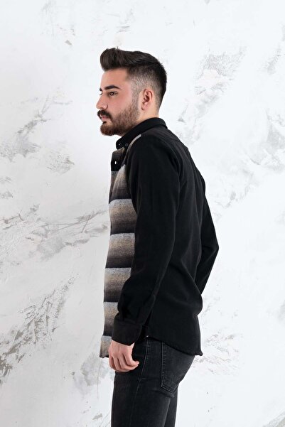 ADVANTE Slimfit Piece Patterned Men's Lumberjack Shirt