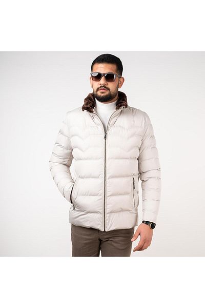 AKÇAYLAR Мъжко ватирано палто Montesori Slimfit
