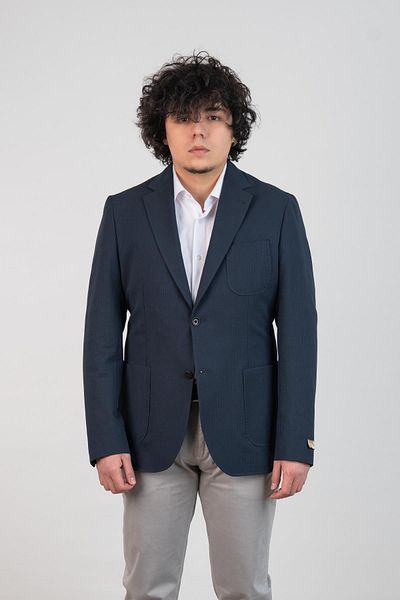 Sır Ανδρικό μονό μπουφάν Slimfit Pocket με υφή χωρίς επένδυση