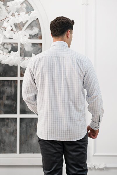 ADVANTE Широкий крій з кишенями, картатий сезонний чоловічий сорочка