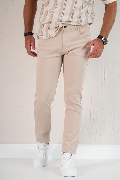 AKÇAYLAR Ανδρικό τζιν παντελόνι από βαμβάκι Lycra Regular Fit
