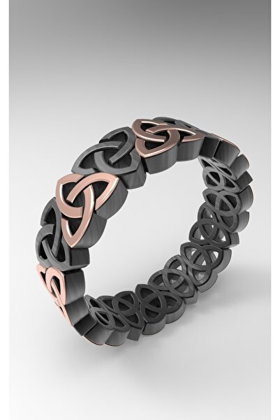 Giove Günlük erkek alyans rose siyah