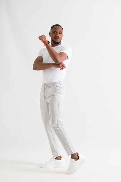 AKÇAYLAR Slimfit Striped Elastic Waist Thin Fabric Men's Summer Jogger Pants