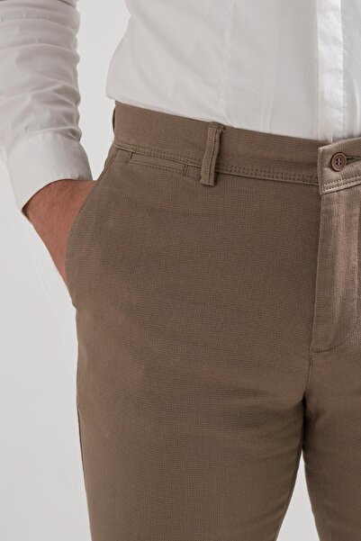 NOTRA Klasik Kesim Kışlık Kumaş Gabardin Boru Paça Erkek Pantolon