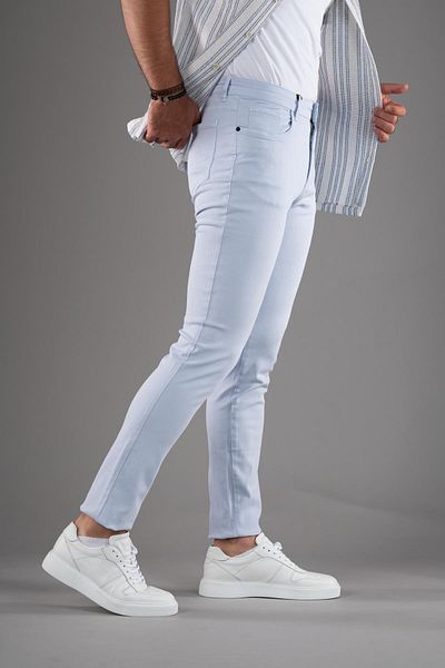 AKÇAYLAR Ανδρικό τζιν παντελόνι από βαμβάκι Lycra Regular Fit