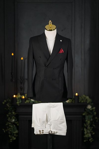 Sır Regular Fit Double Slit Lined Men's Double Breasted Single Jacket